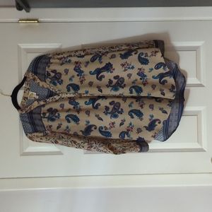 ANTHROPOLOGIE • Fig and Flower Top